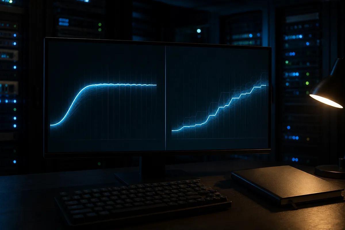 Comparaison entre une interaction fluide et une interaction retardée sur une interface web